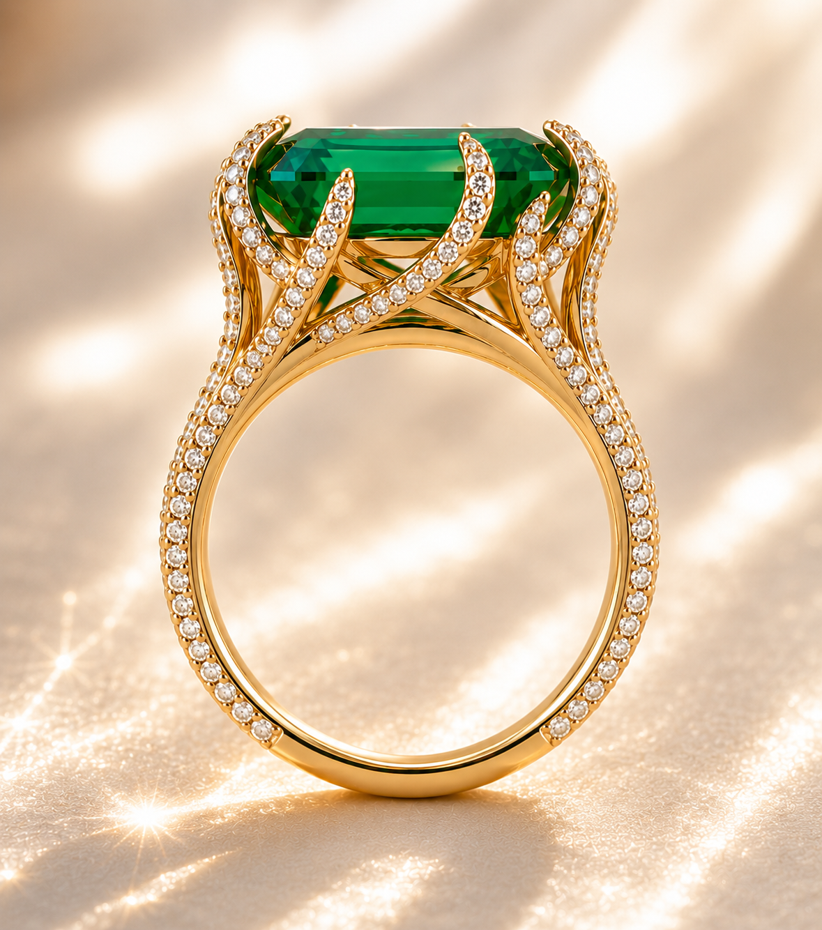 Ivy Emerald Ring