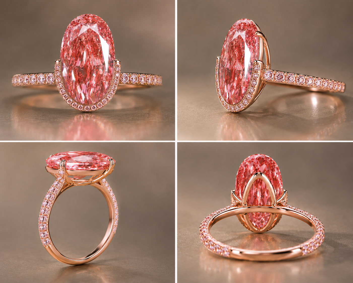 Moval Cut Diamond Ring - Orbitale Moval Ring