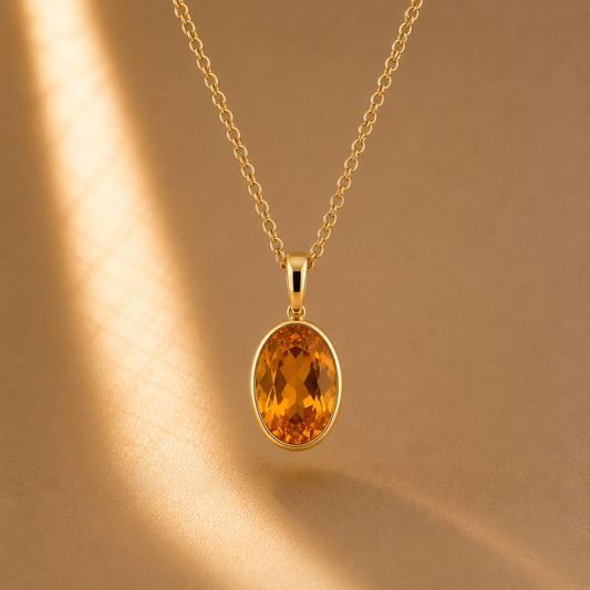 Lunéa Citrine Pendant