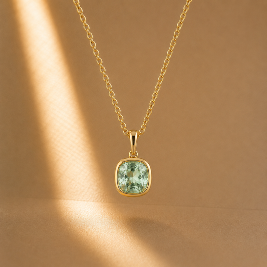 Lunéa Mint Green Sapphire Pendant