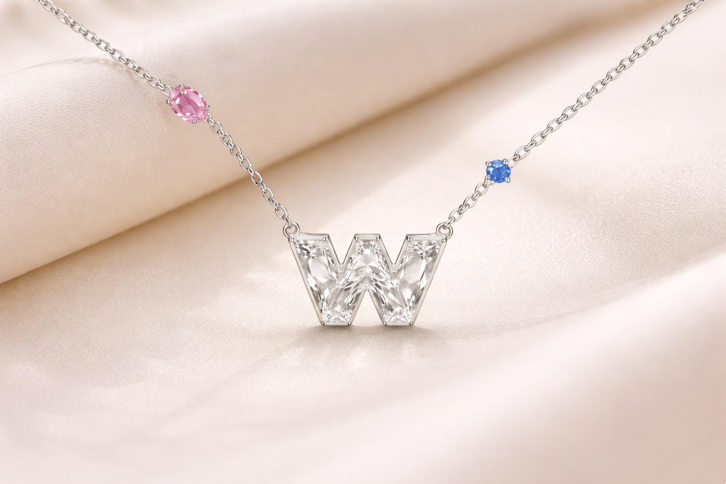 Diamond Letter Signature Necklace