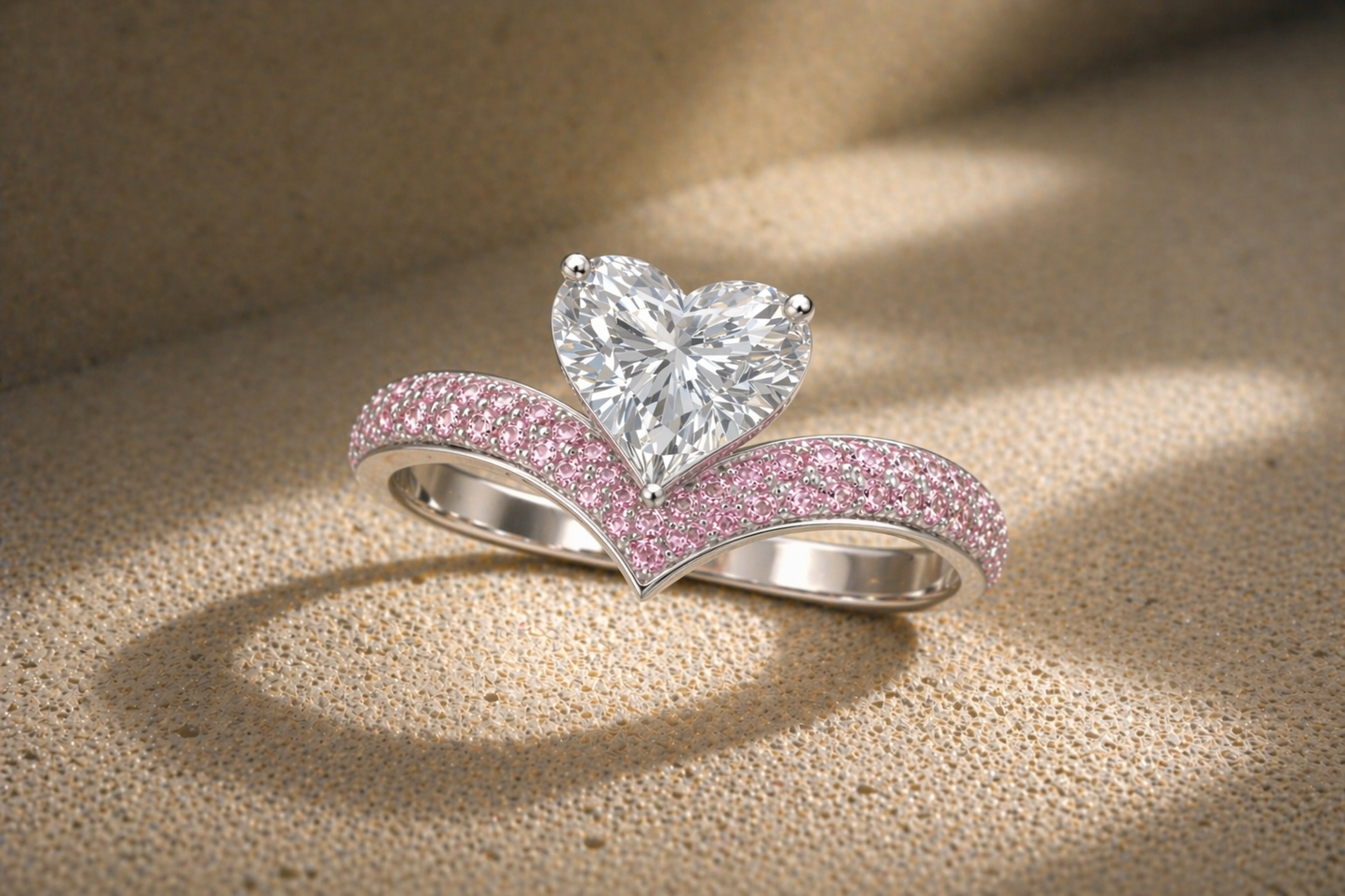 Heart Diamond Ring — Ligne de Cœur