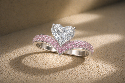 Heart Diamond Ring — Ligne de Cœur