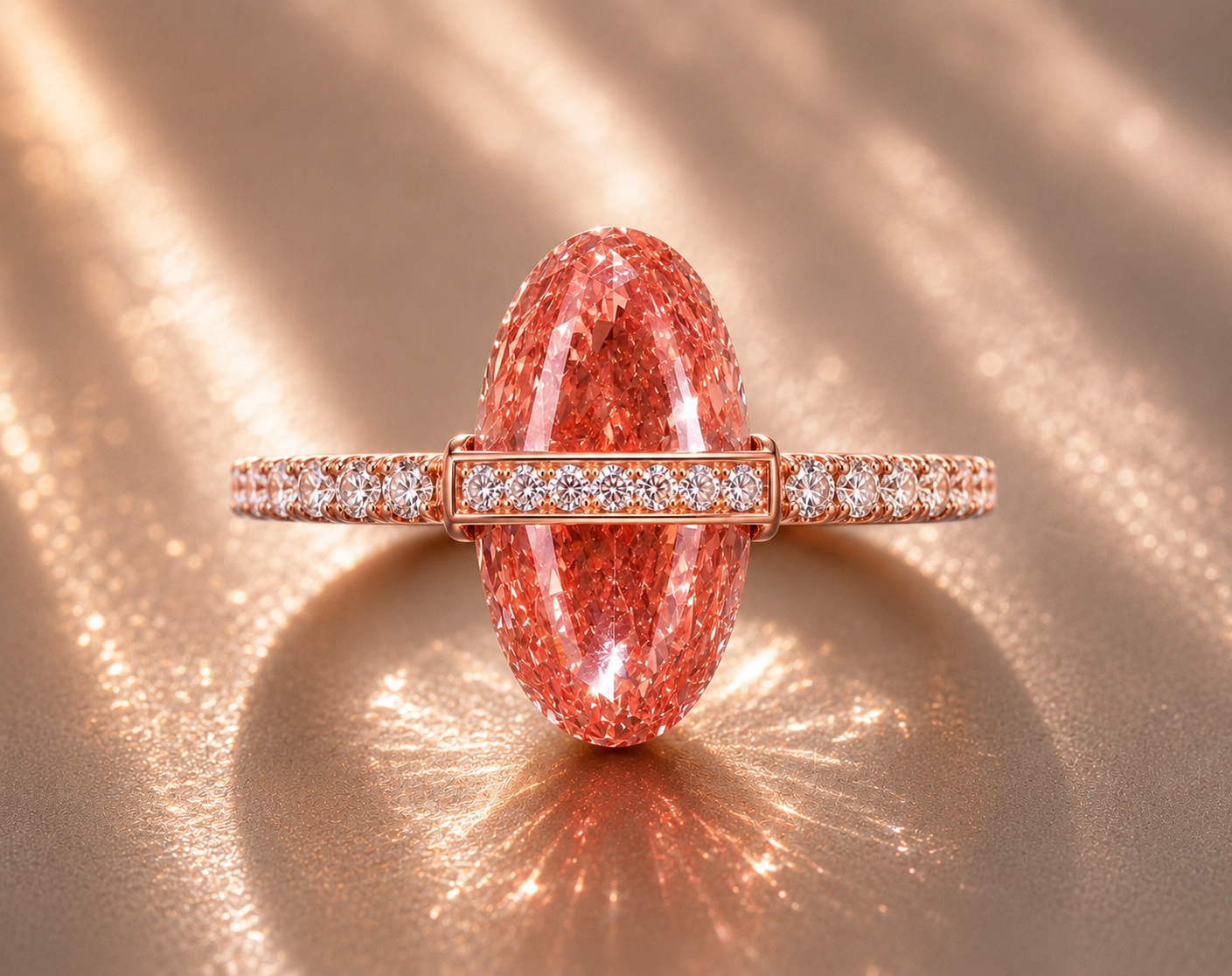 Moval Cut Diamond Ring - Éclipse Moval Ring
