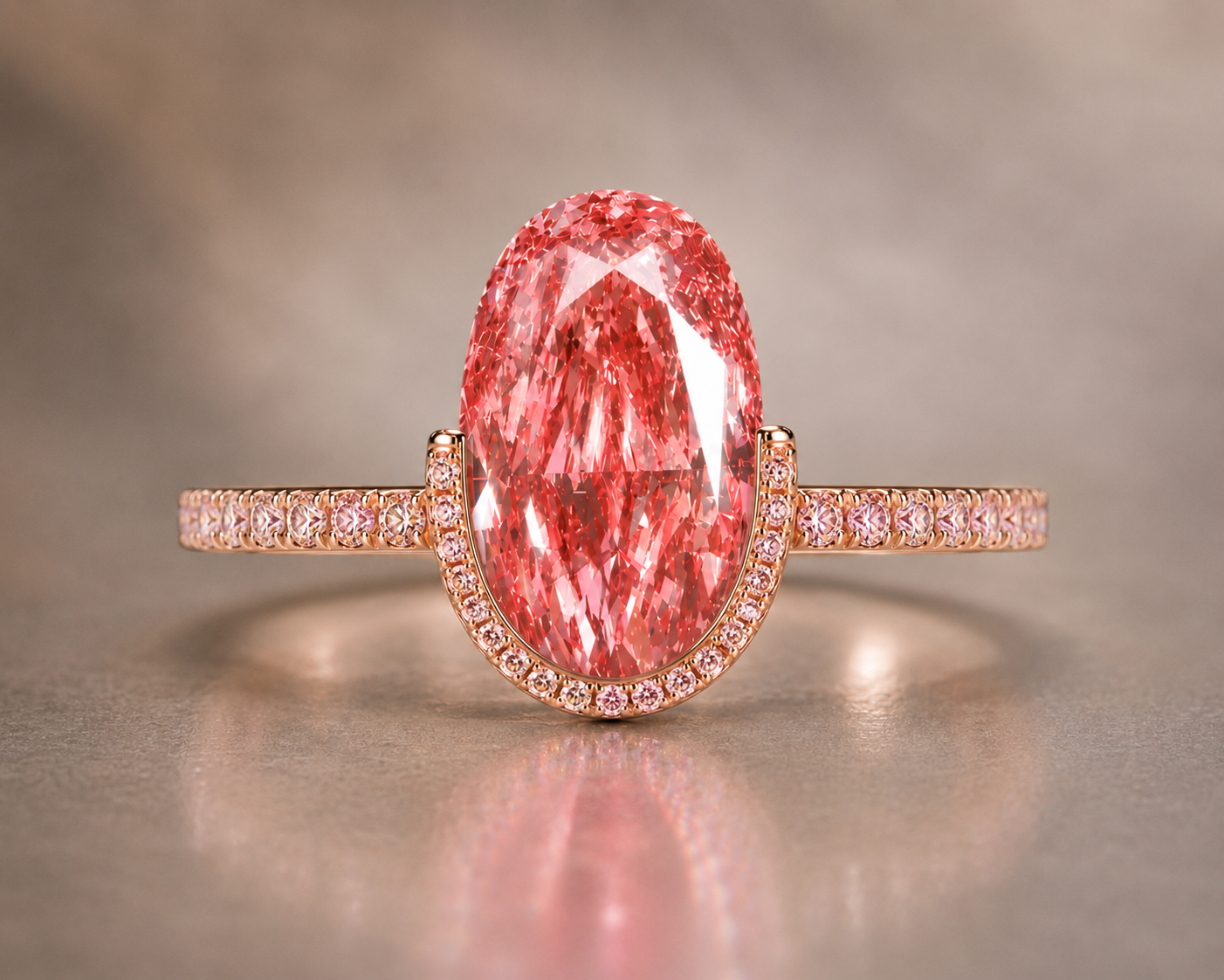 Moval Cut Diamond Ring - Orbitale Moval Ring