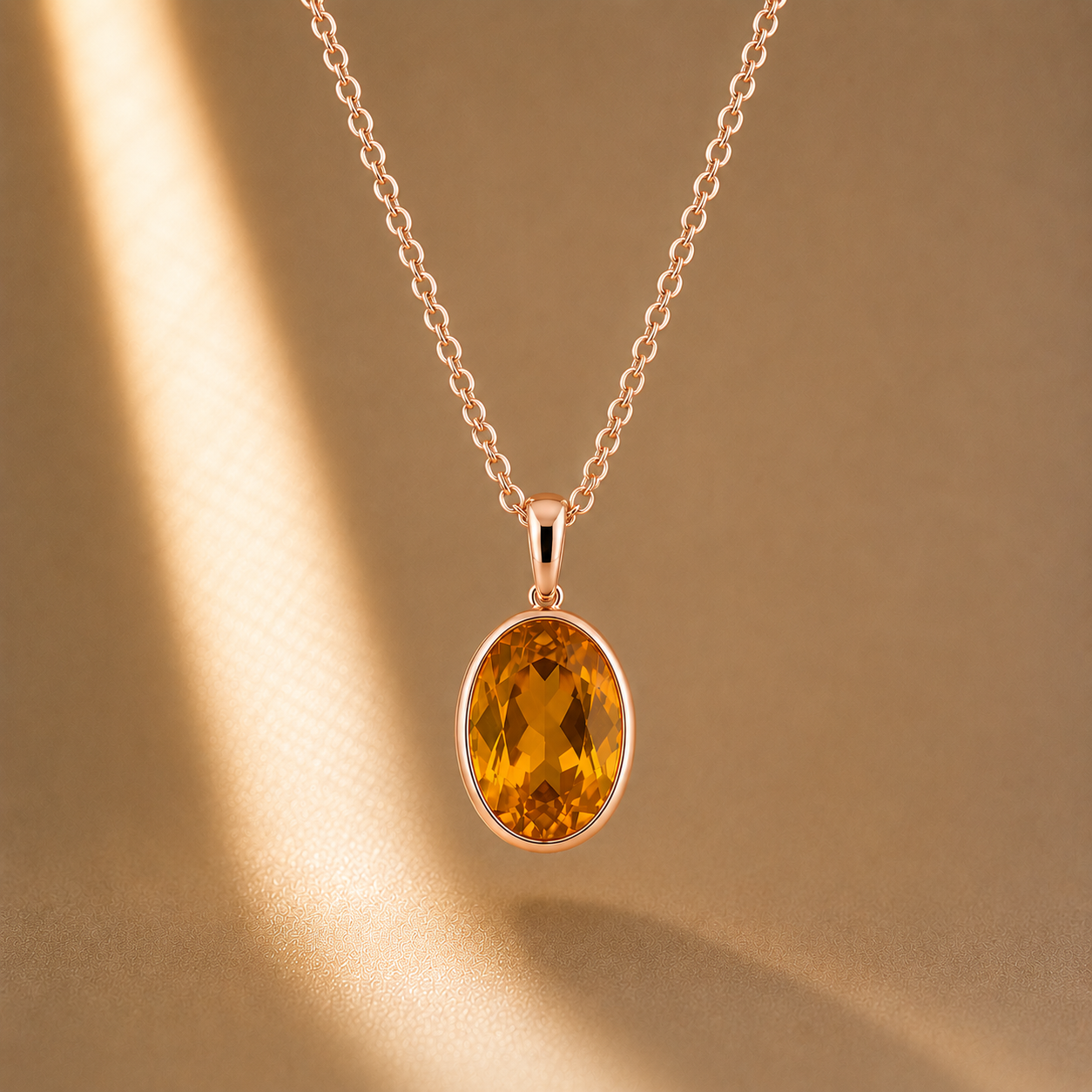 Lunéa Citrine Pendant