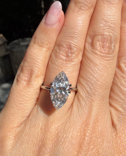 Marquise 4.10ct E VS1